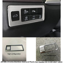 For Mazda CX-9 CX9 2017 2018 2019 2020 Car Stick Styling Inner Cover ABS Chrome Front Head Light Switch Trim Frame Lamp 1pcs 2024 - buy cheap