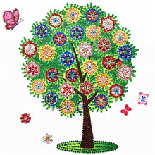 Special Shape Diamond Painting Phantom Flower Tree Combination Modern Pattern DIY 5D Part Drill Cross Stitch Kit Crystal Artwork 2024 - buy cheap