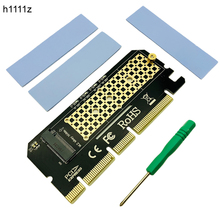 Адаптер PCIE к M2 PCI Express PCI-E 3,0 X4 X8 X16 к M.2 NGFF M Соединитель в форме ключа M2 Nvme PCIE радиатор SSD переходная карта с светодиодный 2024 - купить недорого