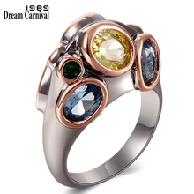 DreamCarnival1989 Special Upright Design Women Rings Double Side Big Zircons Wedding Engagement Jewelry Differnent Look WA11706 2024 - buy cheap