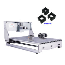 Máquina de grabado de 4 ejes, Kit de Marco CNC de aluminio 6040 con acoplamientos de soporte de Motor paso a paso NEMA 23 57, bricolaje 2024 - compra barato