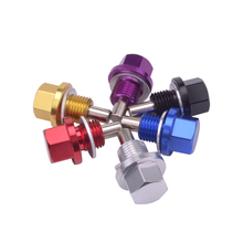 M20*1.25 Magnetic Oil Sump Nut Drain Oil Plug Screw Oil Drain Oil Plug Nut Black Blue Golden Purple Red 5 Colors 2024 - buy cheap