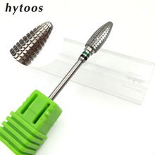 HYTOOS Bullet Nail Drills 3/32" Rotate Carbide Nail Drill Bits For Manicure Nails Accessories Fastest Remove Acylics/Gels Tool 2024 - buy cheap