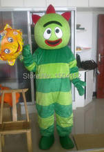 High quality adult size Yukio okamoto, Gabba gabba Mascot costumes Costume party Free shipping 2024 - buy cheap