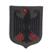 Emblema bordado alemanha eagle shield apliques táticos emblemas bordados para mochilas jaquetas 2024 - compre barato