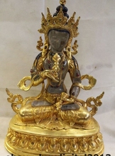 Estátua de buda vajrasatva em cristal 24k, templo bronze e cristal de budismo da china, 13 polegadas 2024 - compre barato