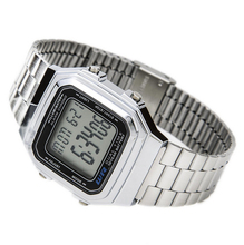 New silver Cassio digital watch square waterproof military men sports watches watch women LED Couple Watch XS0710 2024 - buy cheap