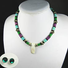Новый Пантера натуральный камень смола платье, расшитое бисером вручную ожерелье для женщин Подарки 2024 - купить недорого