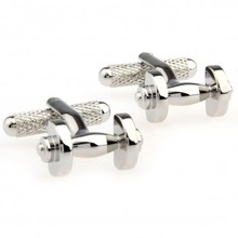 Dumbbell Cufflink Cuff Link 2 Pairs Free Shipping Promotion 2024 - buy cheap