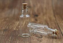 200 unids/lote 22*60mm 12ml lindo vino forma claro botella de vidrio con tapón de corcho recipiente para viales para boda decoración regalos de navidad 2024 - compra barato