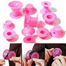 10pcs/set Soft Rubber Magic Hair Care Rollers Silicone Hair Curler No Heat Hair Styling Tool 2024 - buy cheap