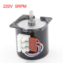 60KTYZ AC 220V 5RPM 14W Synchronous Gear Motor 2024 - buy cheap