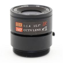 4mm Lens 3.0 MegaPixel 1/2.5" Fixed Focus Lens CS Mount Infrared Night Vision Lens For CCTV Security Camera 2024 - buy cheap