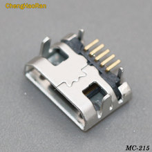 ChengHaoRan-20 piezas Micro USB de 5 pines sin lado, conector usb hembra de boca plana, toma de cuatro patas, mini usb 2024 - compra barato
