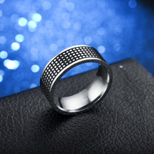 KNOCK винтажная ажурная кольцо из нержавеющей стали 316L цепочка в стиле панк-рок для мужчин обручальное кольцо для влюбленных 2024 - купить недорого