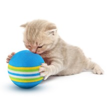 Pelota juguete para gato de colores del arco iris de 5/10 cm, juguete interactivo para jugar a masticar, sonajero, pelota EVA, suministros para entrenamiento de mascotas, 1/3,5 Uds. 2024 - compra barato