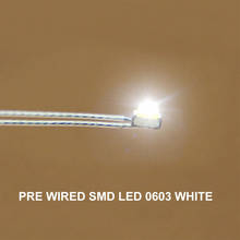 ST0603W 20pcs Pre-soldered litz wired leads Side-emitting White SMD Led 0603 NEW 2024 - buy cheap