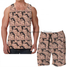 Summer Casual funny print men Tank Tops Women Johnny NCT  men Board beach shorts women sets fitness sleeveless vest 2024 - buy cheap