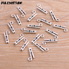  30pcs 8*19mm Antique Silver color Color Metal Zinc Alloy Hanger Clip Charms Fit Jewelry Pendant Charms Makings 2024 - buy cheap