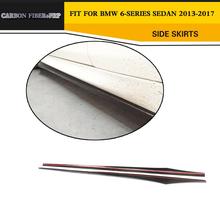 F06 F12 F13 Carbon Fiber Side Skirt for BMW 6 Series M6 M Sport Bumper 640i 650i 640i xDrive 650i Sedan Body Kit 2013-2017 2024 - buy cheap