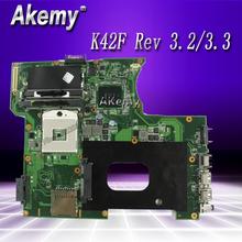 K42F Rev 3.2/3.3 GMA HD USB2.0 HM55 PGA989 mainboard para For Asus K42F X42F a42F P42F Motherboard 100% testado inteiramente 2024 - compre barato
