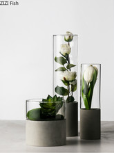 Modern Glass Vase Creative Tabletop Vases Thydroponic Containers Flower Pot Home Decor Crafts Wedding Decoration 2024 - buy cheap