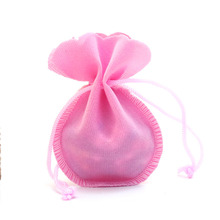 100 Saco De Veludo Rosa 7x9 pçs/lote cm Bolsa Com Cordão Saco de Jóias Pequena Cabaça Encantos Favor Sacos de Embalagem de Jóias Saco De Presente de Casamento 2024 - compre barato