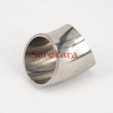 16mm O/D 304 Stainless Steel Sanitary Weld 45 Degree Elbow Pipe Fitting 2024 - buy cheap