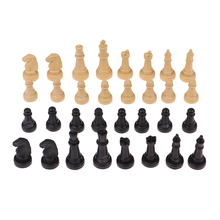 32 Pieces Wooden International Chess Set Creative Toys for Travel Games Chess Lover Gift Party Supplies 2024 - buy cheap