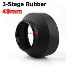 49 52 55 58 62 67 72 77 82mm 3 in 1 3 Stage Collapsible Rubber Lens Hood for DSLR Camera 2024 - buy cheap