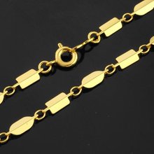 MxGxFam (450*4mm)Charming 24 K Golden Necklaces Bijoux for Factory Direct Sale 2024 - buy cheap