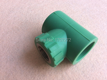 Conector de tubería de agua, rosca hembra en forma de T DN20X1/2 ", Color verde, respetuoso con el medio ambiente, PPR, envío gratis 2024 - compra barato