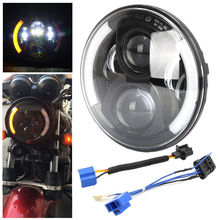 Faro LED de 7 "con señal de giro a la izquierda para motocicleta, intermitente a la derecha, para moto Glide Street 2024 - compra barato