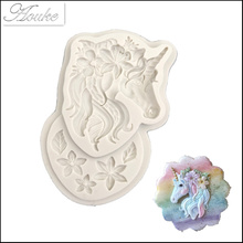 Aouke God beast Head Flower силиконовой формы для выпечки украшения торта DIY Fondant 3D силиконовая форма для шоколада B154 2024 - купить недорого