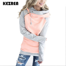 KEZREA Autumn Oversize Hoodies Sweatshirts Women Pullover Hoodie Female Patchwork Double Hood Hooded Sweatshirt Coat Warm Hoody 2024 - buy cheap