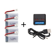 Ewellsold  X4 H107D/H107C/HM1306/JXD385 rc Quadcopter/helicopter upgraded 3.7V 380mAh Li-Po 4 battery 752035 2024 - buy cheap