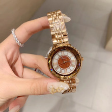 New Arrived Women Brand Full Steel Bracelet Watches Waterproof Roman Number Quartz Wrist watch Multi Faceted Crystal Glass Watch 2024 - buy cheap