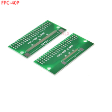 5 pces FPC-40PIN passo do cabo 0.5mm 1mm para dip passo 2.54mm adaptador pcb placa ffc 40 p fpc 40pin conector fio ao conversor dip40 2024 - compre barato