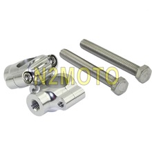 Guidão leve de 1 polegada, riser, 25.4mm, prata, alumínio, universal para harley bobber, cafe racer, chopper, 7/8 ", 22mm, risers, barra 2024 - compre barato