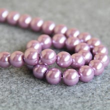 10mm Fashion light Purple Shell glass beads gift for women loose beads Jewelry making design 15inch 2pc/lot Wholesale and retail 2024 - buy cheap