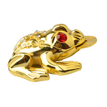 Feng Shui Toad Money LUCKY Fortune Wealth Chinese Golden Frog Coins Home Office Decoration Tabletop Ornaments Lucky Gifts 2024 - buy cheap