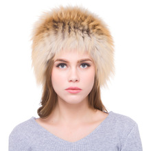 Lady Genuine Fox Fur Skullies Gorros Chapéus Feminino Inverno Quente Caps Moda Chapelaria LF5095 2024 - compre barato