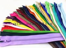 Cremalleras para vestidos de 100 piezas y 7,5 pulgadas, cremalleras, bobina de nailon, extremo cerrado, mezcla de colores brillantes para todo uso, surtido claro y neutro 2024 - compra barato