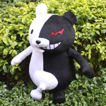 16" Danganronpa Bear Anime Dangan Ronpa Monokuma Plush Doll Black White Bear Stuffed Toy Gift for children 2024 - buy cheap