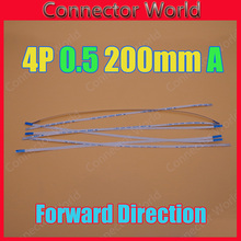 10 шт. Новый FFC FPC 4 p плоский гибкий кабель 0,5 мм шаг 4 pin вперед длина 200 мм ширина 3 мм лента 4 pin Гибкий кабель Бесплатная доставка 2024 - купить недорого