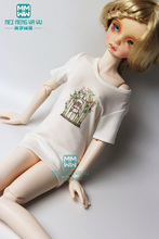 BJD doll clothes for 43cm 1/4 BJD MSD doll fashion Casual long print T-shirt 2024 - buy cheap