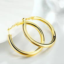 Kiteal top quality Fashion jewelry Gold color 5cm circle creole earings female hoop earrings Big Round hoops gifts for women 2024 - buy cheap