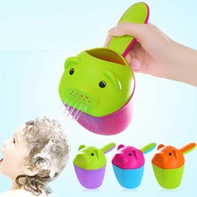 Plastic Baby Kids Cute Cat Shampoo Cup Colorful Bath Shower Cup Baby Washing Head Bailer 2024 - buy cheap