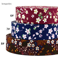 Kewgarden Flower Fabric Layering Cloth Ribbons 40mm 25mm 10mm DIY Earring Hairbow Brooch Satin Ribbon Handmade Tape 8 Meters 2024 - buy cheap