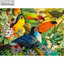 5D DIY Diamond embroidery Cross stitch Toucan Full Square/Round Diamond mosaic Diamond painting decor  HYY 2024 - buy cheap